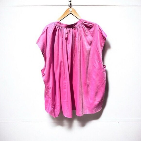 🌻NEW w/tags Anthropologie Harshman Pink Finch Blouse Size 2X - Picture 7 of 12